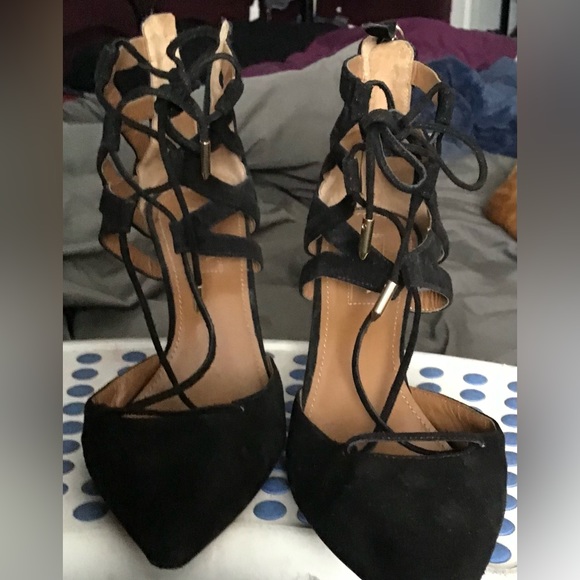 Aquazzura gorgeous ankle shoes. Worn once Y2K 90's Trending - Picture 2 of 6